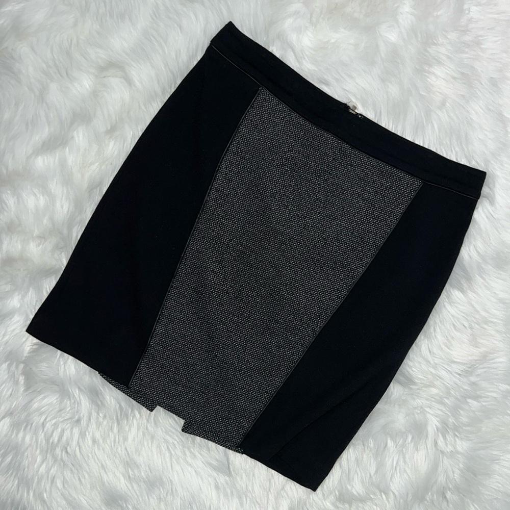 EXPRESS Black & Tweed Stretch Pencil Skirt size 6